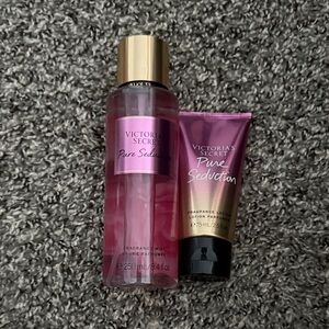 Victoria's Secret Pure Seduction Mist and Lotion - Pink and Gold